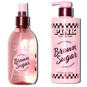 VS Pink Brown Sugar Lotion & Mist Set NEW